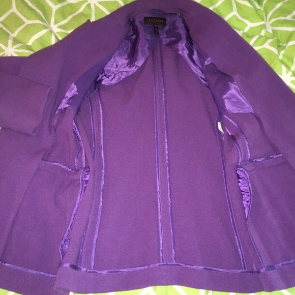 ESCADA Women’s Purple Designer Blazer 34 - Picture 3 of 8